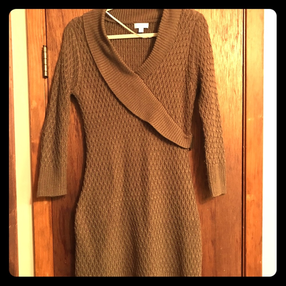 Charming Charlie Brown Sweater Dress